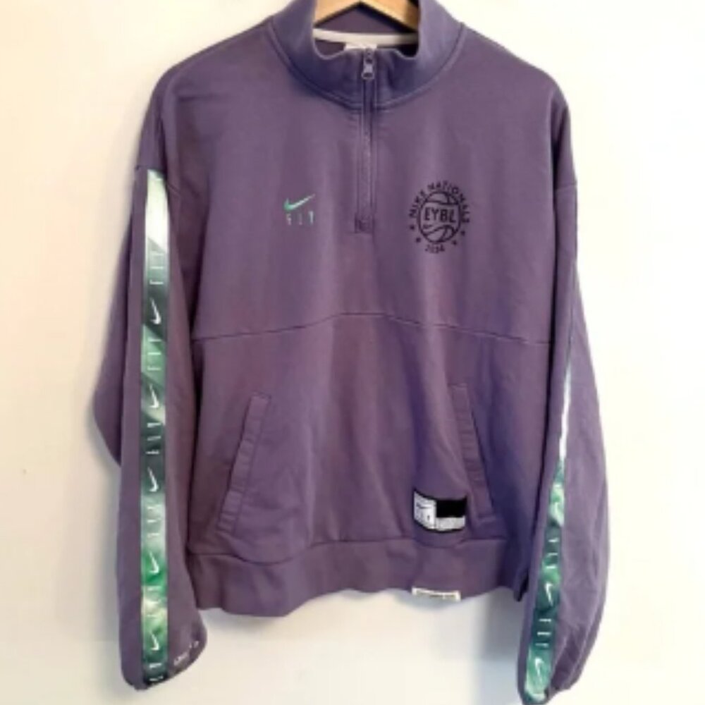Nike EYBL Basketball Women’s Swoosh Fly Dri-FIT Pullover 1/4-Zip Top – XL TALL
